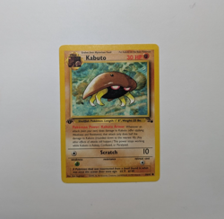 1999 WOTC Pokemon Fossil 1st Edition Card 50/62 Kabuto LP-NM English - Image 1
