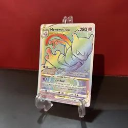 Pokemon Mewtwo VSTAR Full Art Rainbow Secret Rare Card 79/78 - Image 2
