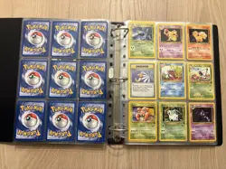 Rare Vintage Pokemon Binder WOTC Official 90s Snorlax Including Assorted Cards - Image 4