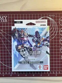 Gundam TCG Heroic Beginnings ST01 Starter Deck ENGLISH VERSION with Bonus Card - Image 1