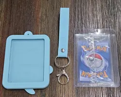 Flaaffy Pokemon S. Chinese Silicone Card Display Keychain & Full Art Card - Image 2