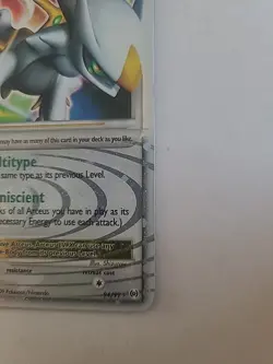 Pokemon TCG 2009 Platinum Arceus LV.X Ultra Rare Holo Card 94/99 LP Condition - Image 5