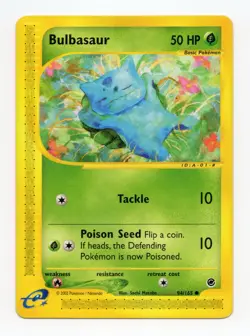 Pokemon TCG Bulbasaur Expedition Common Card 94/165 2002 NM - Image 1