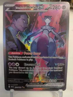 *Custom Card*Highest Quality, Team Rockets Mewtwo Ex"Display Card" - Image 2