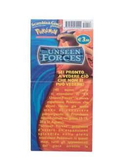 *HH* Opuscolo Bustina Card Pokemon Ex Unseen Forces Scambia E Gioca Cards 2005 - Image 1