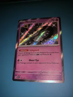 Pokemon TCG Shiny Mimikyu Paldean Fates Card 160/091 NM Condition - Image 2