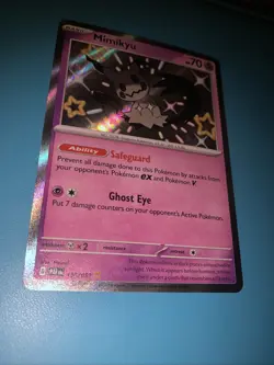 Pokemon TCG Shiny Mimikyu Paldean Fates Card 160/091 NM Condition - Image 3