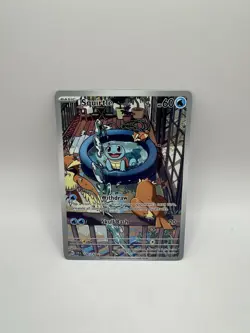 Pokemon TCG Squirtle Stellar Crown Illustration Card 148/142 - Image 1