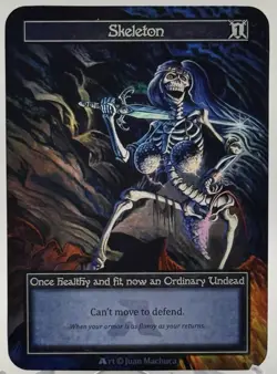 Sorcery Gothic Skeleton Promo Card NM Alpha Investments RUDY! (FREE SHIPPING) - Image 1
