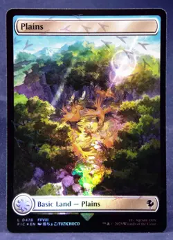 Plains (Chocobo Track FOIL) MTG Commander: Final Fantasy - NM 0478 - Image 1