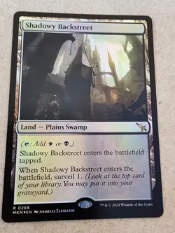 Shadowy Backstreet - #268 Foil - Murders at Karlov Manor - Mtg - Image 1