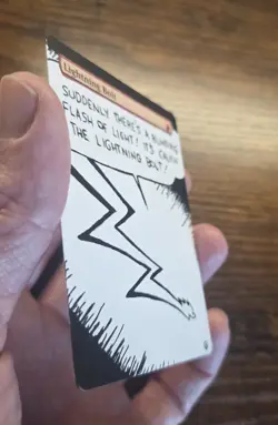 Mtg Lightning Bolt Hand Painted Alter; Calvin The Lightning Bolt - Image 2