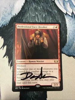 Signed Professional Face-Breaker Streets of New Capenna - Image 1