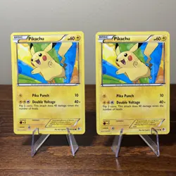 Lot of 2 Pokemon TCG Pikachu 50/149 Common BW Boundaries Crossed - Image 1