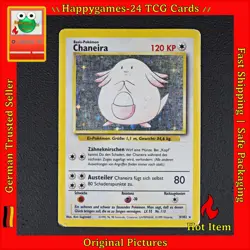 Chaneira - Chansey Pokemon Karte TCG WOTC 3/102 Rare Holo Base Basis-Set /Q35 - Image 1