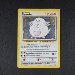 Chaneira - Chansey Pokemon Karte TCG WOTC 3/102 Rare Holo Base Basis-Set /Q35 - Image 2