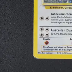 Chaneira - Chansey Pokemon Karte TCG WOTC 3/102 Rare Holo Base Basis-Set /Q35 - Image 5