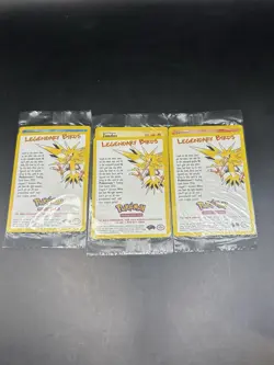POKEMON SEALED ALL 3 Movie Promo Legendary Birds Moltres Articuno Zapdos WOTC - Image 1
