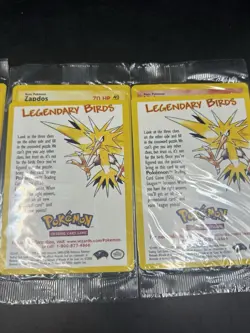 POKEMON SEALED ALL 3 Movie Promo Legendary Birds Moltres Articuno Zapdos WOTC - Image 3