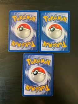 Lot 3 Cartes Pokemon Starters Salameche Carapuce Bulbizarre Set de Base /102 - Image 2