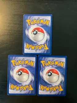 Lot 3 Cartes Pokemon Starters Reptincel Carabaffe Herbizarre Set de Base /102 FR - Image 2
