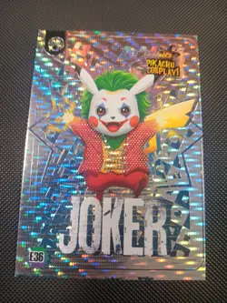 Joker (Pikachu) #E36 - Silver Holo Box Hit Electric Pikachu Cosplay - Pokemon - Image 1
