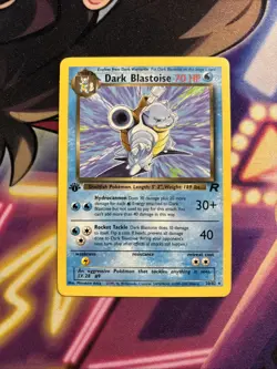 Dark Blastoise - 20/82 - Pokemon Team Rocket 1st Edition Rare Card WOTC LP/MP - Image 1