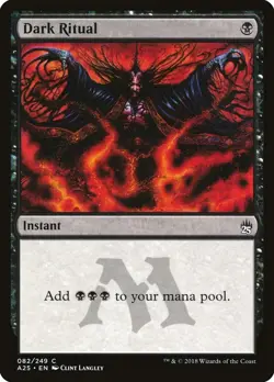 Dark Ritual #82 (LP) Masters 25 A25 Magic Gathering card MTG - Image 1
