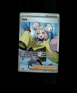 FAN-ART READ DESCRIPTION BELOW HOLO Iono Card Iono Pokemon Card p2 - Image 1