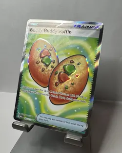 Buddy-Buddy Poffin 167/132 Trainer Mega Evolution Holo Pokemon Card - Image 1