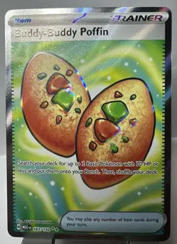 Buddy-Buddy Poffin 167/132 Trainer Mega Evolution Holo Pokemon Card - Image 2