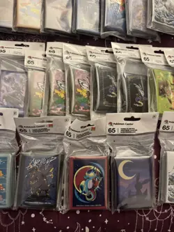 29X Pokemon Center Pokemon Card Sleeves New Sealed packs Bundle - Image 5