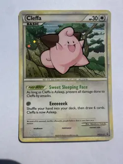 Cleffa Holo Black Star Promo Hgss12 Pokemon Card - Image 1