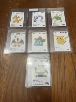 1998 KFC Pokemon Mini Cards Set Lot Charizard Snorlax Pikachu Dragonite + More - Image 1