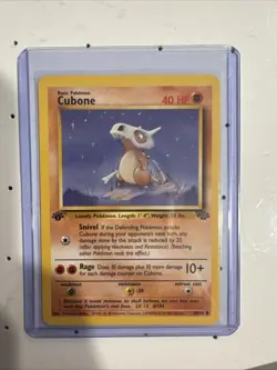 Cubone 50/64 1st Edition Jungle Set Non-Holo Pokemon Card - Image 1