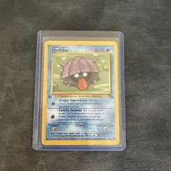 Rare Vintage Shellder 1st Edition Portuguese 54/62 Fossil Set Pokemon Card ⭐ - Image 1