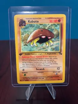 Kabuto 1st Edition Fossil Set Pokemon WOTC TCG Common Card #50/62 Kabuto King!!! - Image 1