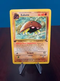 Kabuto 1st Edition Fossil Set Pokemon WOTC TCG Common Card #50/62 Kabuto King!!! - Image 3