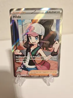 Pokemon Hilda 164/086 Full Art Ultra Rare SV: White Flare TCG Trainer Card NM! - Image 1