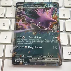 Team Rocket's Nidoking EX SVP217 - SV Black Star Promo - Pokemon Card - NM - Image 1