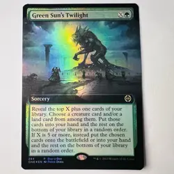 Magic The Gathering Mtg Foil Green Sun’s Twilight Borderless Promo Excellent - Image 1