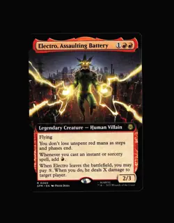 MTG: Electro, Assaulting Battery (Extended Art) #260 R Normal NM Marvel's Spider - Image 1