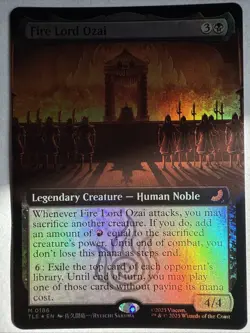 Fire Lord Ozai Extended FOIL MTG Avatar: TLA NM M 186 - Image 1