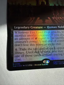 Fire Lord Ozai Extended FOIL MTG Avatar: TLA NM M 186 - Image 5