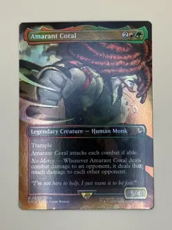 MTG Amarant Coral (Borderless) [FINAL FANTASY Commander] Foil Near Mint Magic - Image 1
