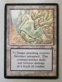 Maze of Ith The Dark Regular HP Heavily Played MTG - Image 1
