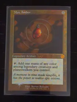 Magic The Gathering MTG Foil Mox Amber (Retro Frame) NM/MINT - Image 1