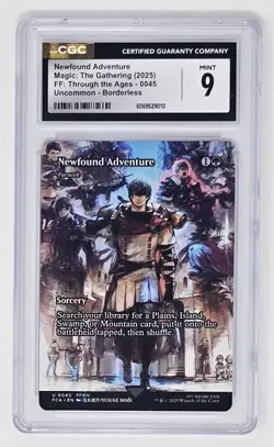 Newfound Adventure 0045 Borderless CGC 9 (2025) MTG Final Fantasy Set - Image 1