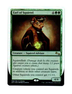 MTG - Earl Of Squirrel - Unstable Foil Promo - Mint - Image 1