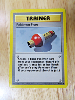 Pokemon TCG - Pokemon Flute 86/102 Base Set Uncommon LP - Image 1